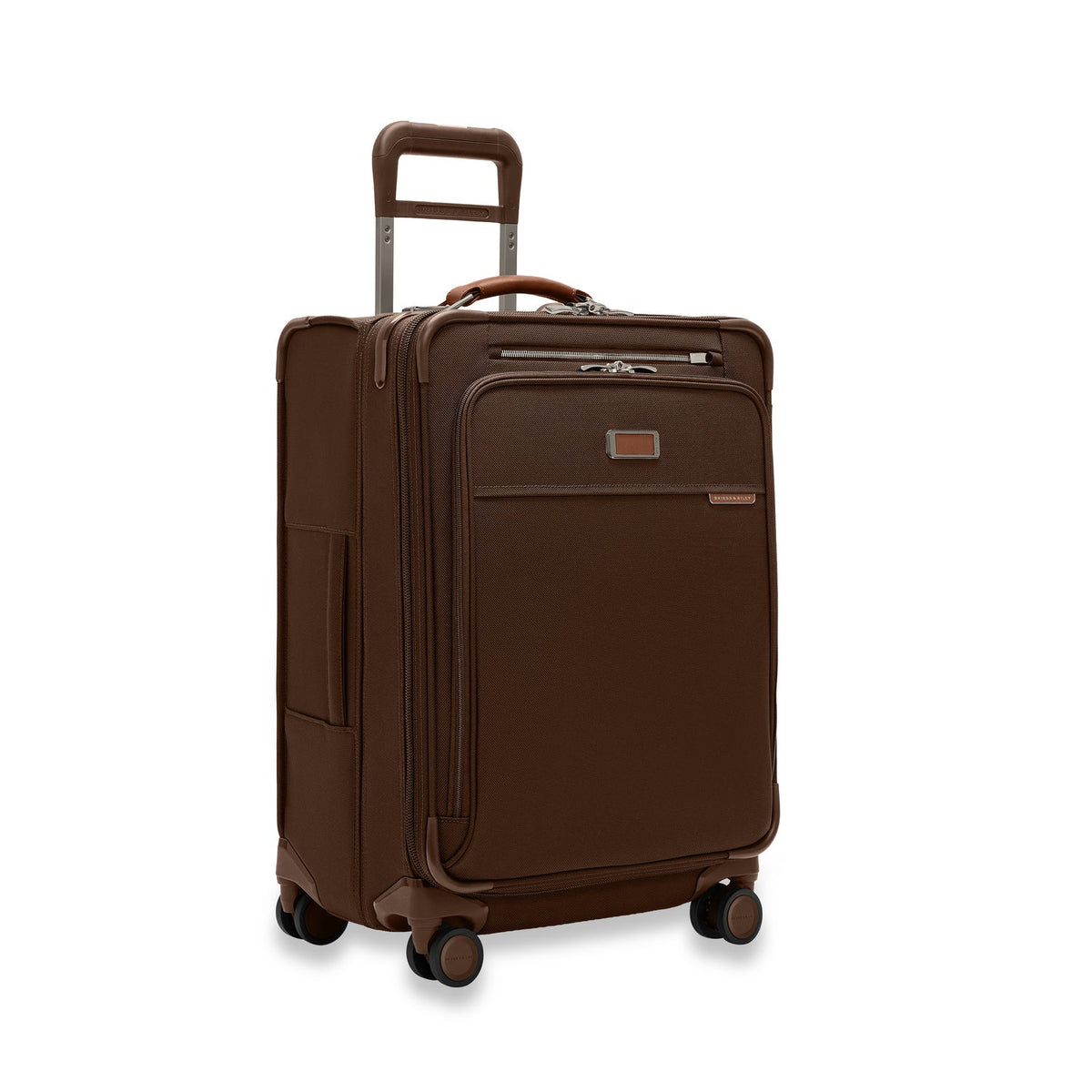 Limited-Edition Chocolate Briggs & Riley Baseline Compact 24" Checked Expandable Spinner