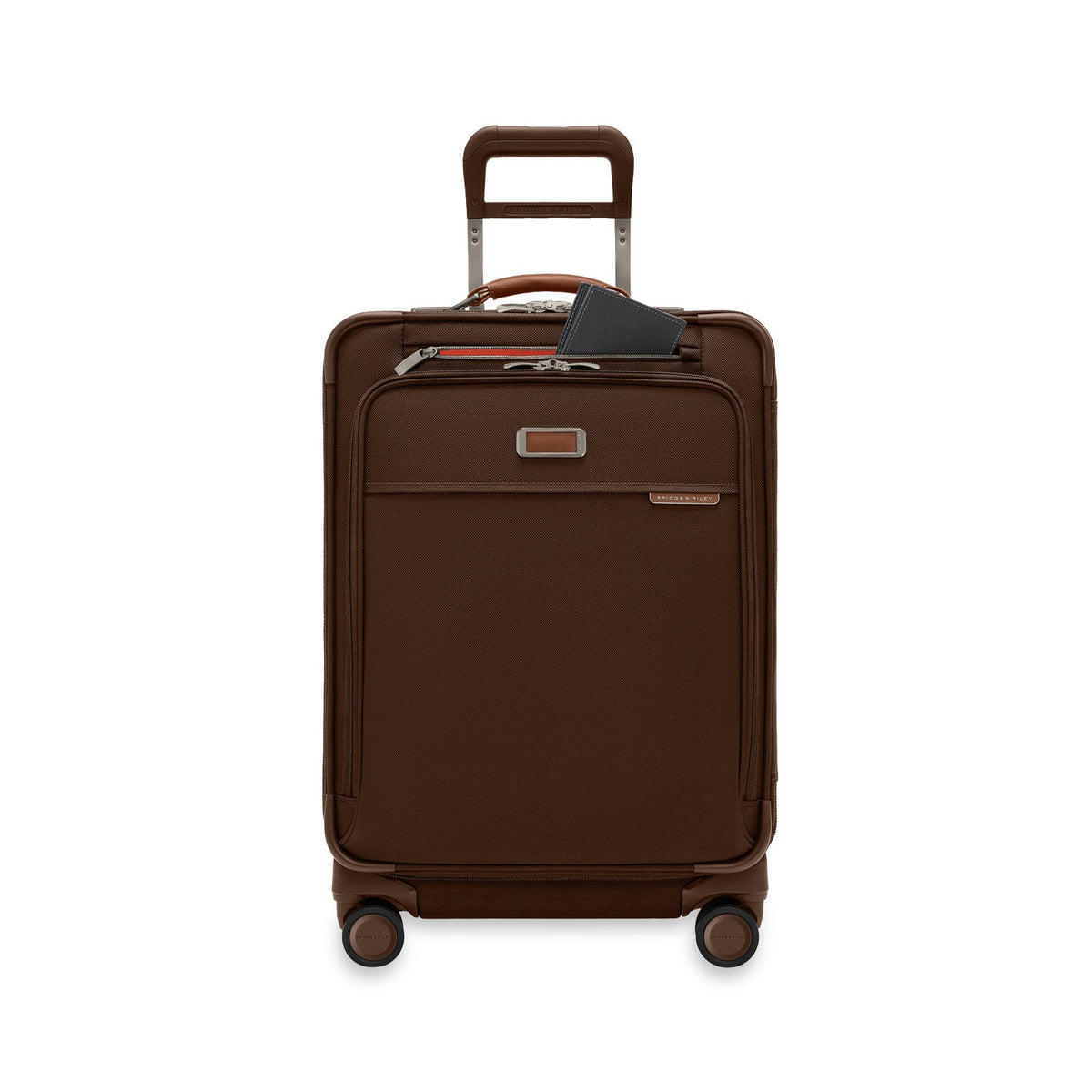 Limited-Edition Chocolate Briggs & Riley Baseline Compact 24" Checked Expandable Spinner